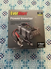 Intertek Everstart Power Inverter, Auto DC to Household AC, 400W New! Open Box