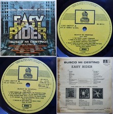 EASY RIDER OST STEPPENWOLF THE BYRDS 1969 HI-FI MONO UNIQ CVR CHILEAN 2nd PRESS!