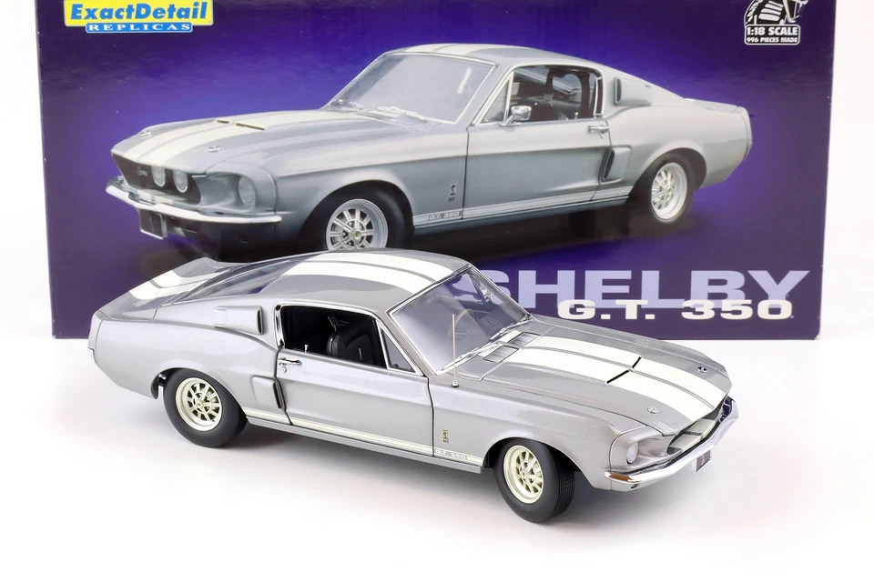 1:18 Exact Detail 1967 Shelby GT 350 Coupe 1967 grey metallic/ white WCC710 - Bild 2 von 4