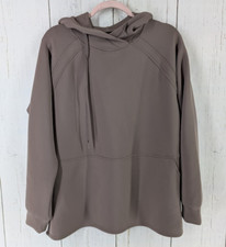32 Degrees Heat Size Large Brown Womens Pullover Active Gym Running Sweatshirt