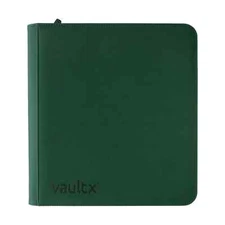 Vault X Forest Green 12-Pocket Exo-Tec Zip Binder - 480 Cards - New