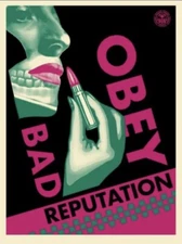 Shepard Fairey Obey BAD REPUTATION Signed Numbered Screen Print xx/350