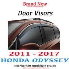 Honda Genuine Door Visors (Set Of 4) For 2011-2017 Odyssey - Factory Window Deflectors, Part #08R04-TK8-100A