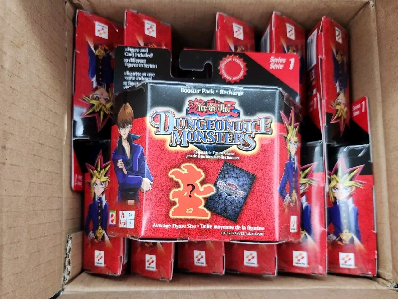 2002 Yugioh Dungeon Dice Monsters Series 1 Case Of 12 Factory Sealed Packs
