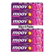 Moov Fast Pain Relief Cream with Nilgiri Oil 50g Pack of 6 Ayurvedic Ointment