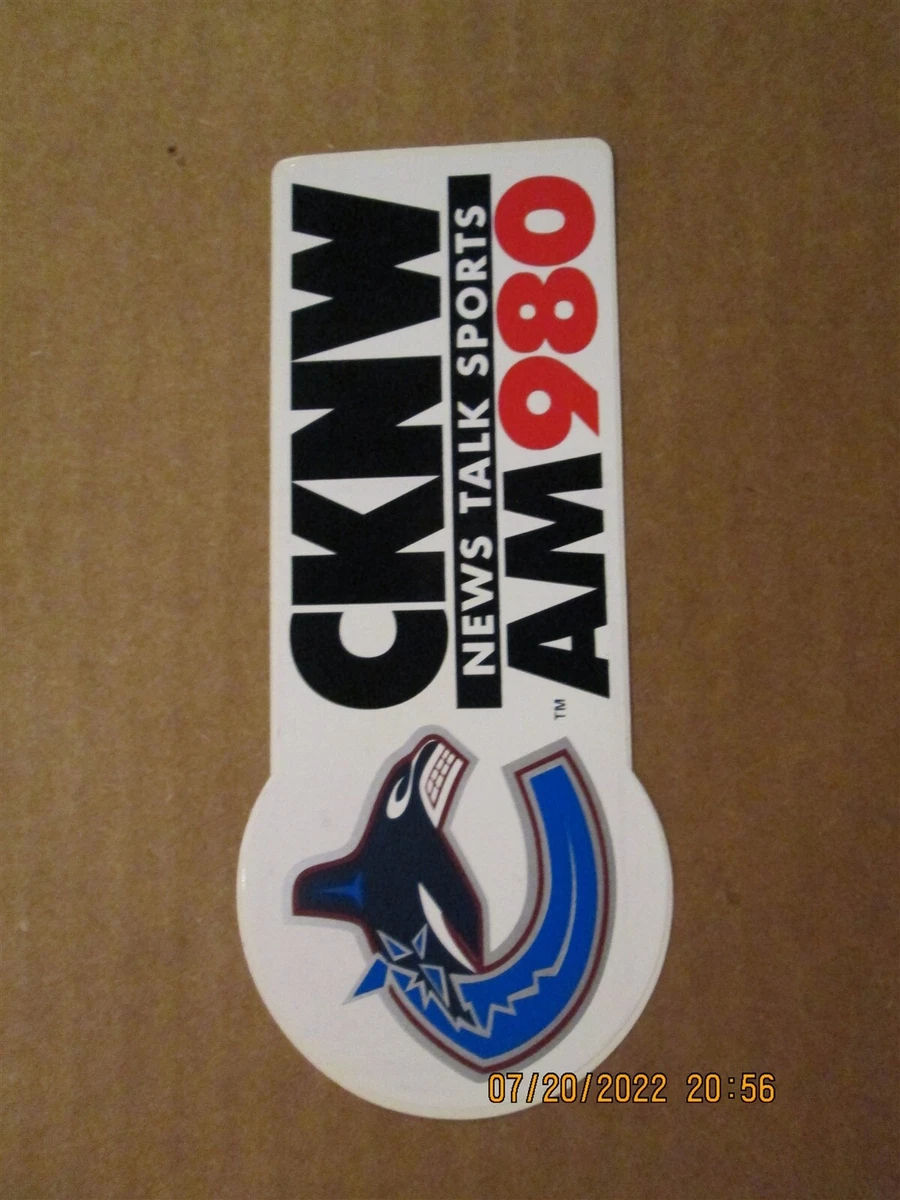 NHL Vancouver Canucks Vintage 1990 s CKNW News Talk Sports AM 980