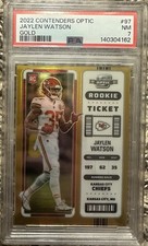 2022 Contenders Optic Jaylen Watson Rookie Gold #10/10 PSA 7 Chiefs Rams