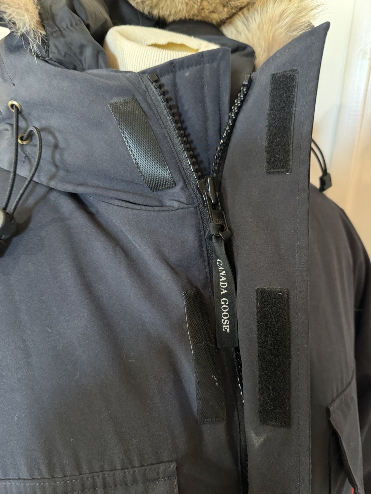 Men's Canada Goose Expedition Parka 4565M Navy Down Jacket Size L NWT.  thumbnail 9