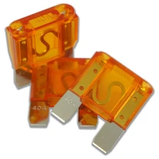 Harmony Audio HA-MAXI40 Car Stereo Fuseholder 3 Pack 40 Amp MAXI Fuses - Nickel