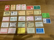 Biete hier 28 Streichholz Etiketten aus Wuppertal/Solingen/ und andere