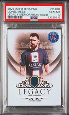 2022 FUTERA PARIS SAINT-GERMAIN LEGACY MEMORABILIA #PLG04 LIONEL MESSI LEGACY...