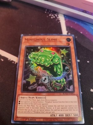 Mimighoul Slime - ROTA-EN092 - Super Rare - 1st Edition - Damaged 