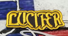 EMBROIDERED LUCIFER HEAVY METAL BAND CONTOUR PATCH Please Read Ad 