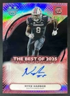 2025 Bowman Best University Football Black Refractor Nyck Harbor #BOA-NH