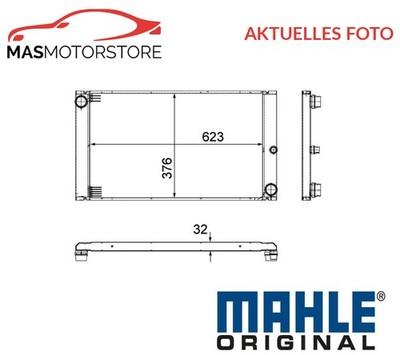 KÜHLER WASSERKÜHLER MOTORKÜHLER MAHLE ORIGINAL CR 766 000P A FÜR BMW 7,E67