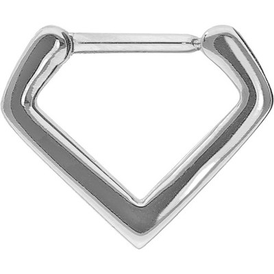 PIERCINGLINE  Piercing Ring Chirurgenstahl Clicker V-FORM