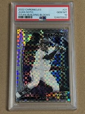 2022 Panini Chronicles - Titan Juan Soto #21 Building Blocks Prizm PSA 10 GEM!