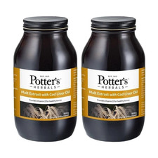 Potter Malt Extract and Cod Liver Oil Origional - 650g Pack-2