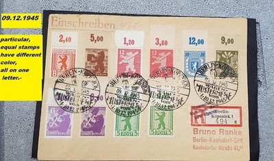 DEUTSCHE POSTKARTE SOWJET - STADT BERLIN 1945 - AK DEUTSCHLAND 1945 BESETZUNG
