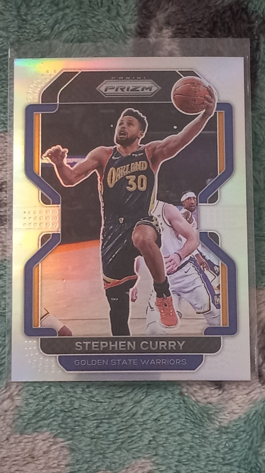 Stephen Curry 2021 Prizm True Silver Parallel #154 Has Condition Issues See Pic