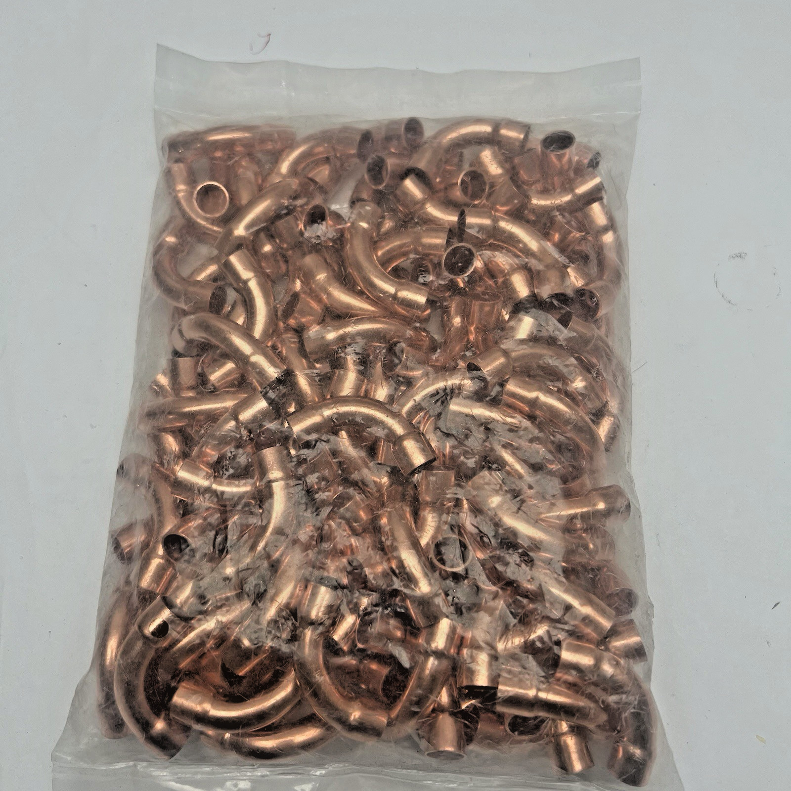 LOT OF  100 COPPER.  N-2716  3/8" OD 1/4"ID CXC 90 DEGREE LR ELBOW