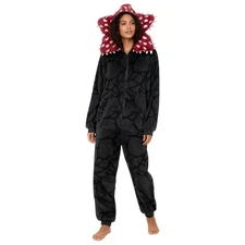 Adult 3D Hood Stranger Things Demon King Pyjamas Long Sleeved Fleece Sleepwear