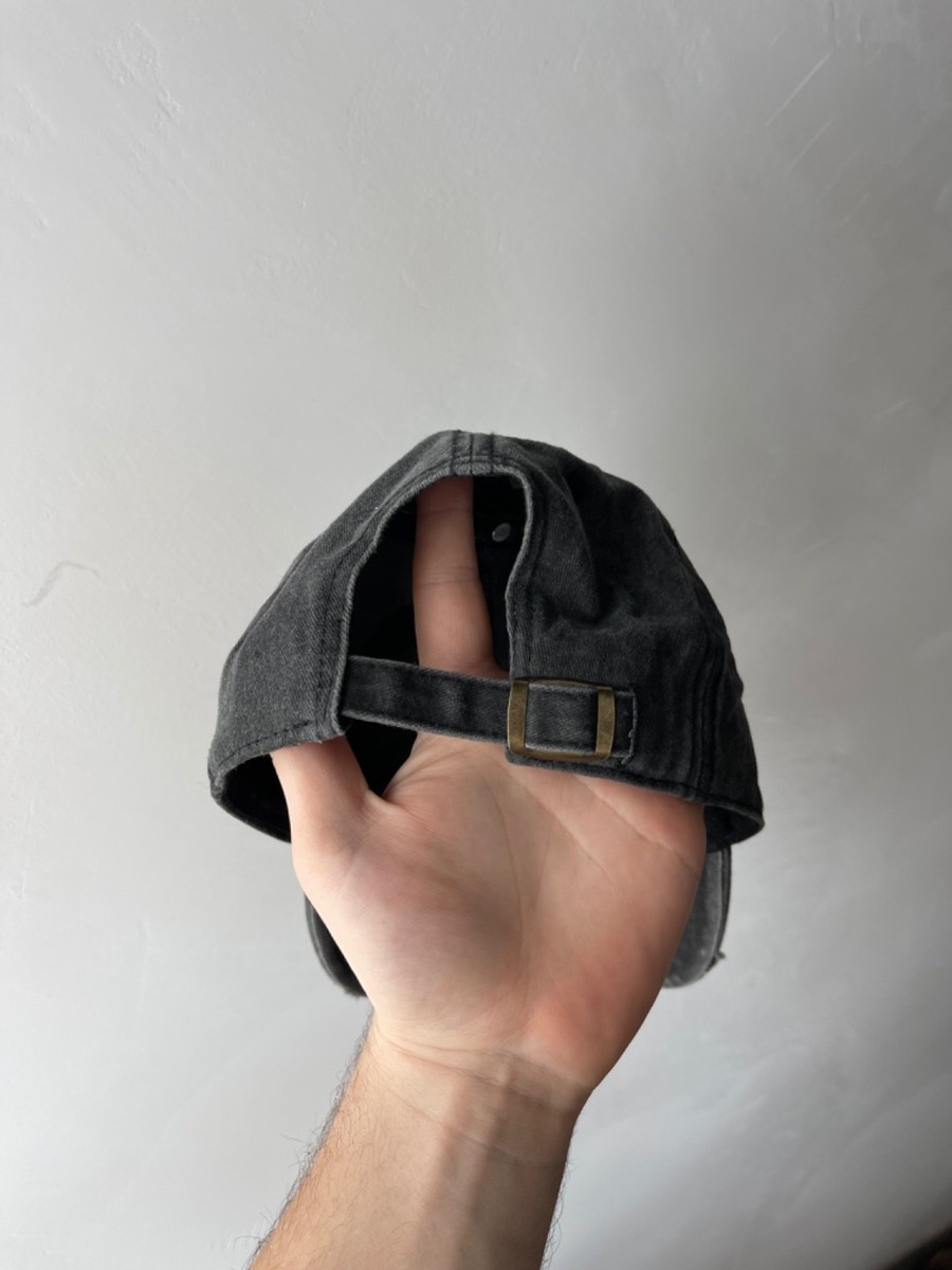 Diesel Distressed Denim Baseball Cap Black Hat Rhinestone Crystal