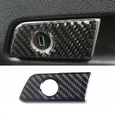 For Audi A6 A7 12-2018 Real Carbon Fiber Passenger Storage Box Handle Trim Cover