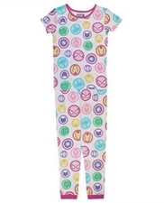    Marvel Girls' 2pc Snug-Fit Cotton Pajama Set Iron Man Spiderman Size 8    
