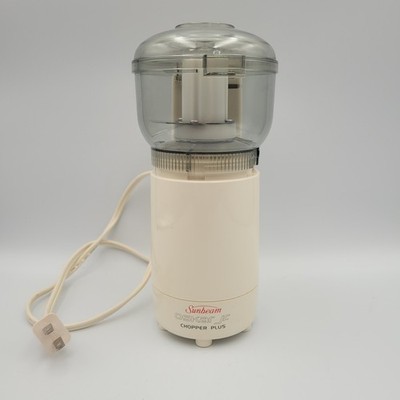 Sunbeam Oskar Jr. Chopper Plus Food Processor #14131 Tested Works ~Handy 1 Cup