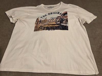 2 Herrenshirts  5xl weiß mit Aufdruck von Riverso neuwertig, 1 x getragen 