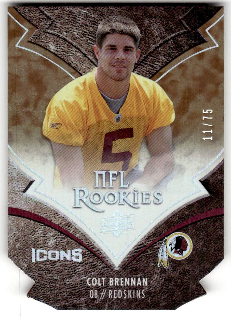 Colt Brennan Upper Deck Icons Rookie Autographs #118 Base