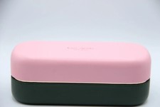 New Kate Spade Pink/Green Large Case Sun EyeGlasses Case Cleaning Cloth