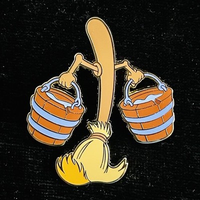 LE PALM Broom Buckets Fantasia Mystery Pink a La Mode Sorcerer Mickey Disney Pin