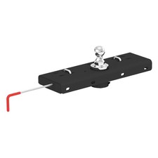 Under-bed Double Lock Gooseneck Hitch W Removable Chrome 2-516 Trailer Ball