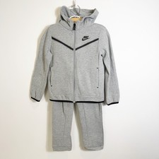 Nike Sportswear Tech Fleece Sweatsuit Grey Black Boys 6