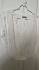 Flare Sleeve Transparency Women's T Shirt Size Large