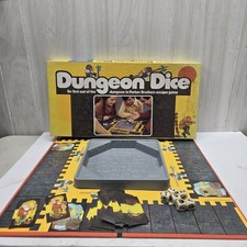 Vtg Dungeon Dice Board Game by Parker Brothers 1977 Incomplete