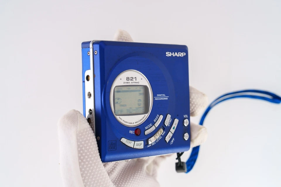 Sharp MD-MT821-A Blue MiniDisc Recorder [DEMO / PLAYS] - Image 2 of 4