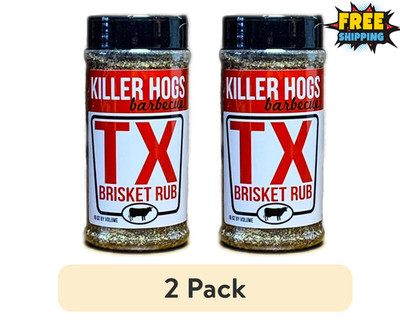 2 pack - Killer Hogs TX Brisket Rub 11 oz  Free Shipping