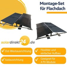 Supporto solare tetto piano zavorra kit di montaggio fissaggio tetto per 4 pannelli solari