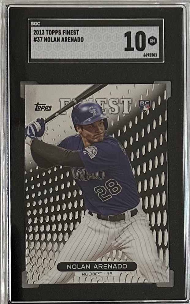 2013 Topps Finest - Nolan Arenado #37 (RC) 🔥SGC 10🔥 GEM MINT