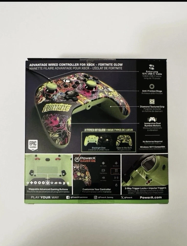  PowerA Advantage Wired Controller für Xbox Series X|S- Fortnite Glow (Ohne Code - Bild 2 von 3