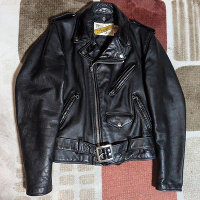 Schott Perfecto 618 Double Riders Leather Jacket Size 34 Vintage Made USA Japan