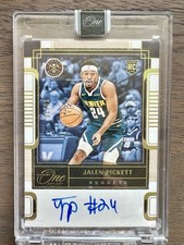 panini one and one rc Jalen Pickett 09/10 gold auto rookie