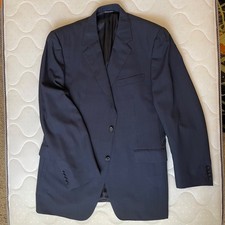 Canali Suit Set 56L 46L US Men s Blazer Pants 36X32 100 Wool Blue Italy Made