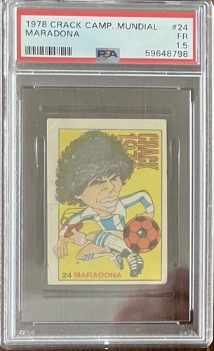 1978 Crack Campeonato Mundial Diego Maradona ROOKIE #24 PSA 1.5