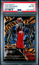 Cam Whitmore 2023 Panini Select Courtside Tiger Prizm Rookie Rockets Wizards