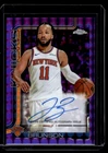 JALEN BRUNSON 2025-26 TOPPS CHROME #TCA-JB PURPLE REFRACTOR AUTO /75