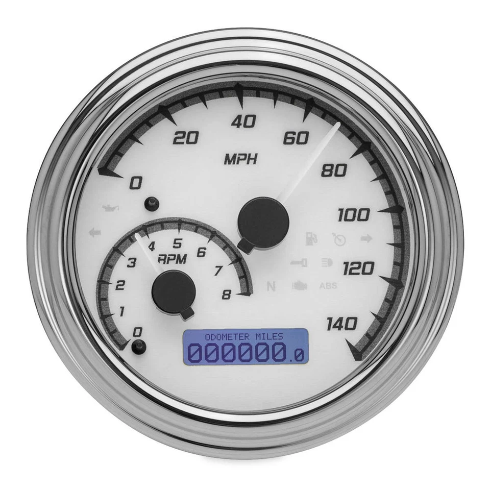 Dakota Digital MXV Series Analog Gauge System - White/Gray/Chrome MVX-2002-WG-C - Image 2 of 4